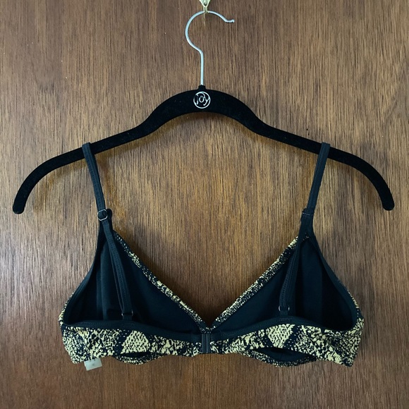 Solid & Striped Python Bikini Top M - Picture 3 of 3